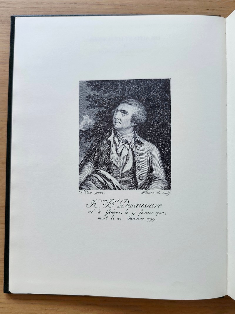 Voyages dans les Alpes précédés de Mémoire historique sur la vie et les écrits de Horace-Bénédict de Saussure par Jean Senebier (4 volumes)