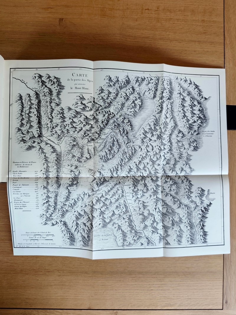 Voyages dans les Alpes précédés de Mémoire historique sur la vie et les écrits de Horace-Bénédict de Saussure par Jean Senebier (4 volumes)