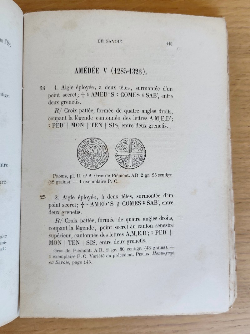 Catalogue du Médailler de Savoie