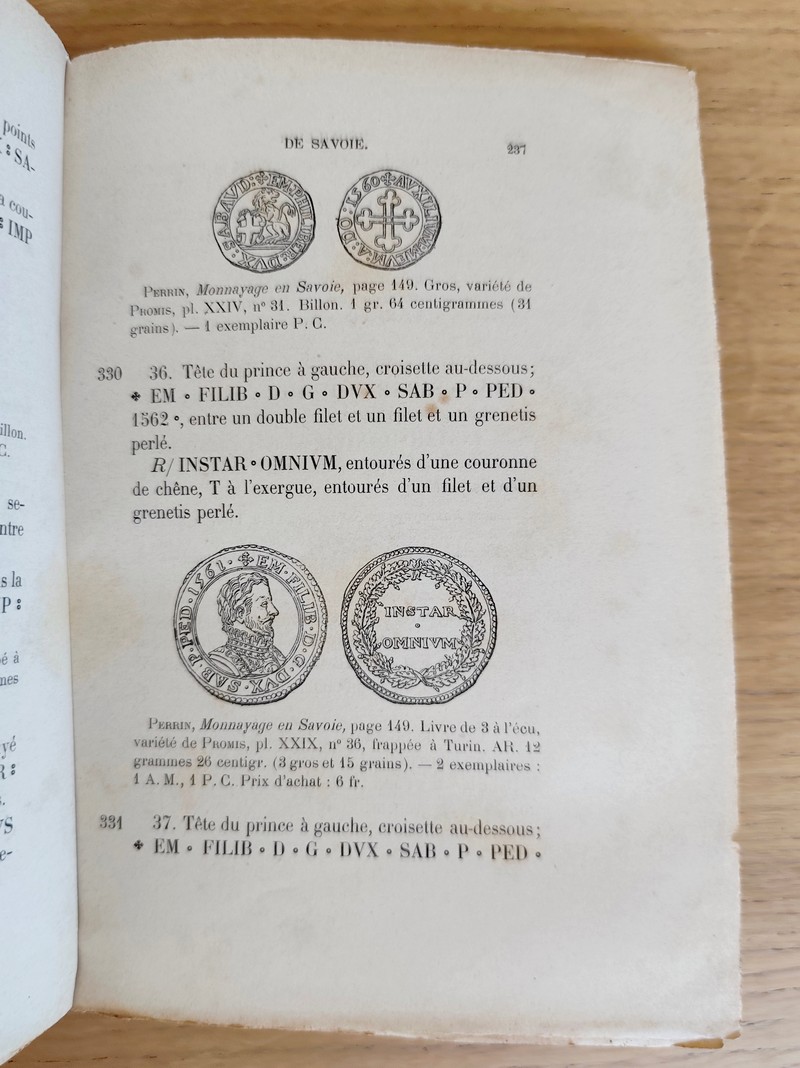 Catalogue du Médailler de Savoie