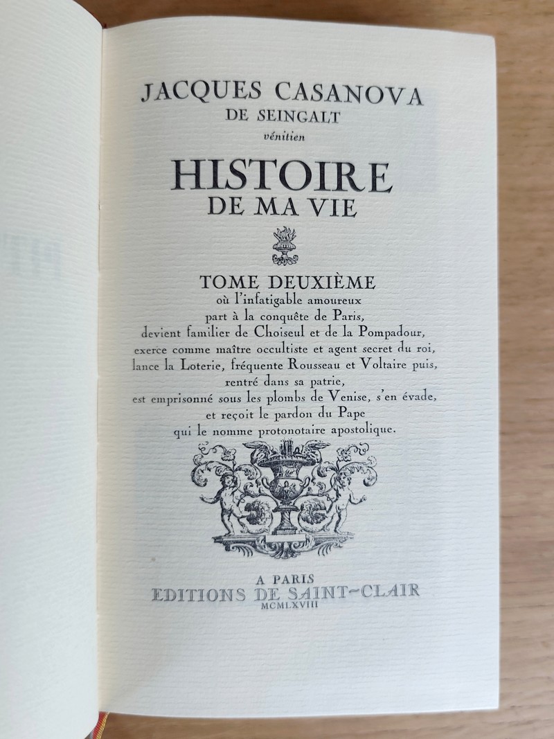 Histoire de ma vie (3 volumes)