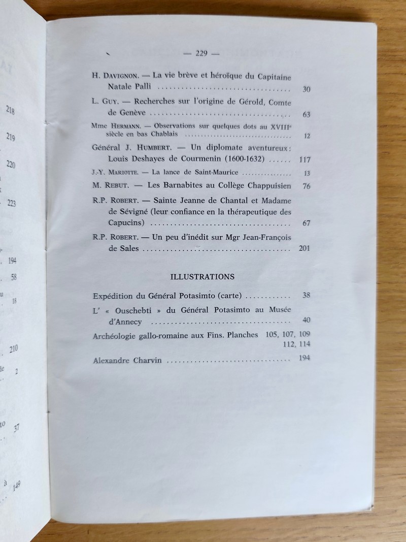 Revue Savoisienne 104ème année, 1964, 1er, 2ème, 3ème & 4ème trimestre