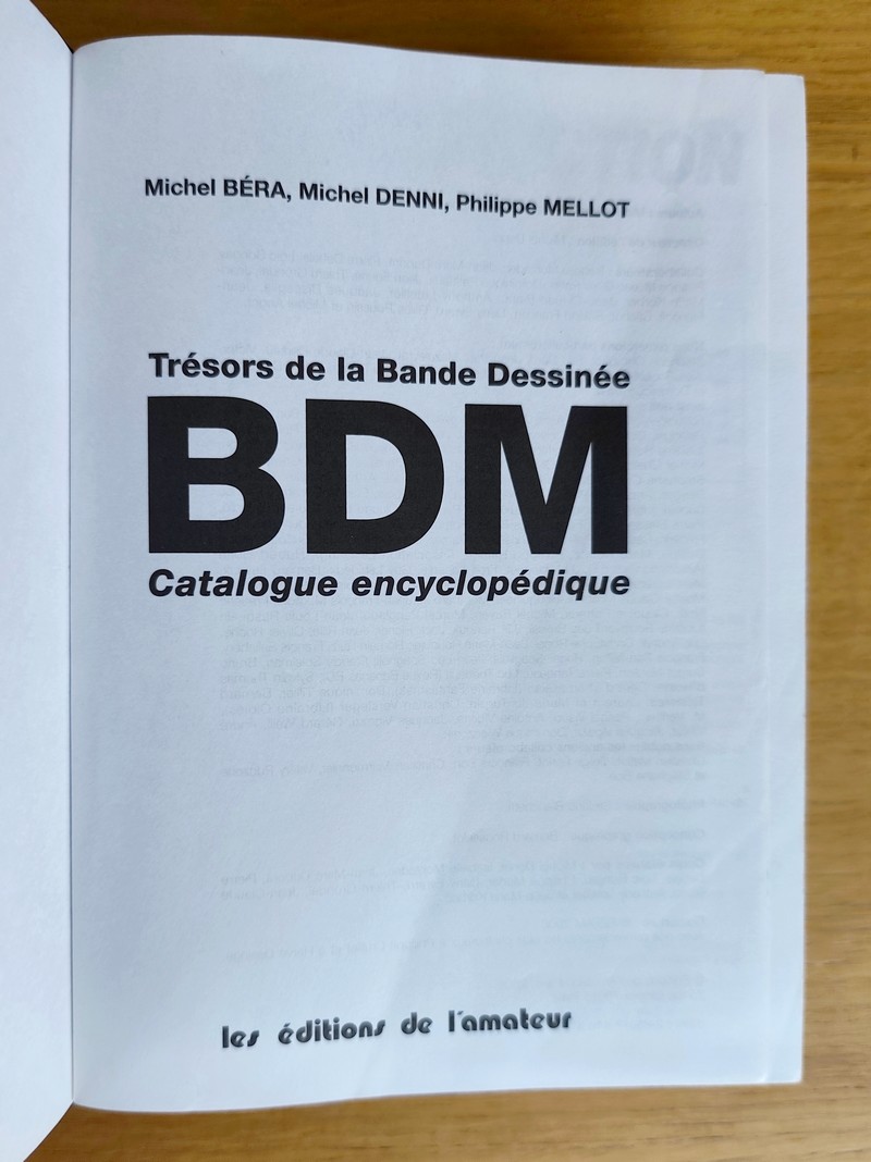 BDM, Trésor de la Bande Dessinée, catalogue encyclopédique 2007 - 2008