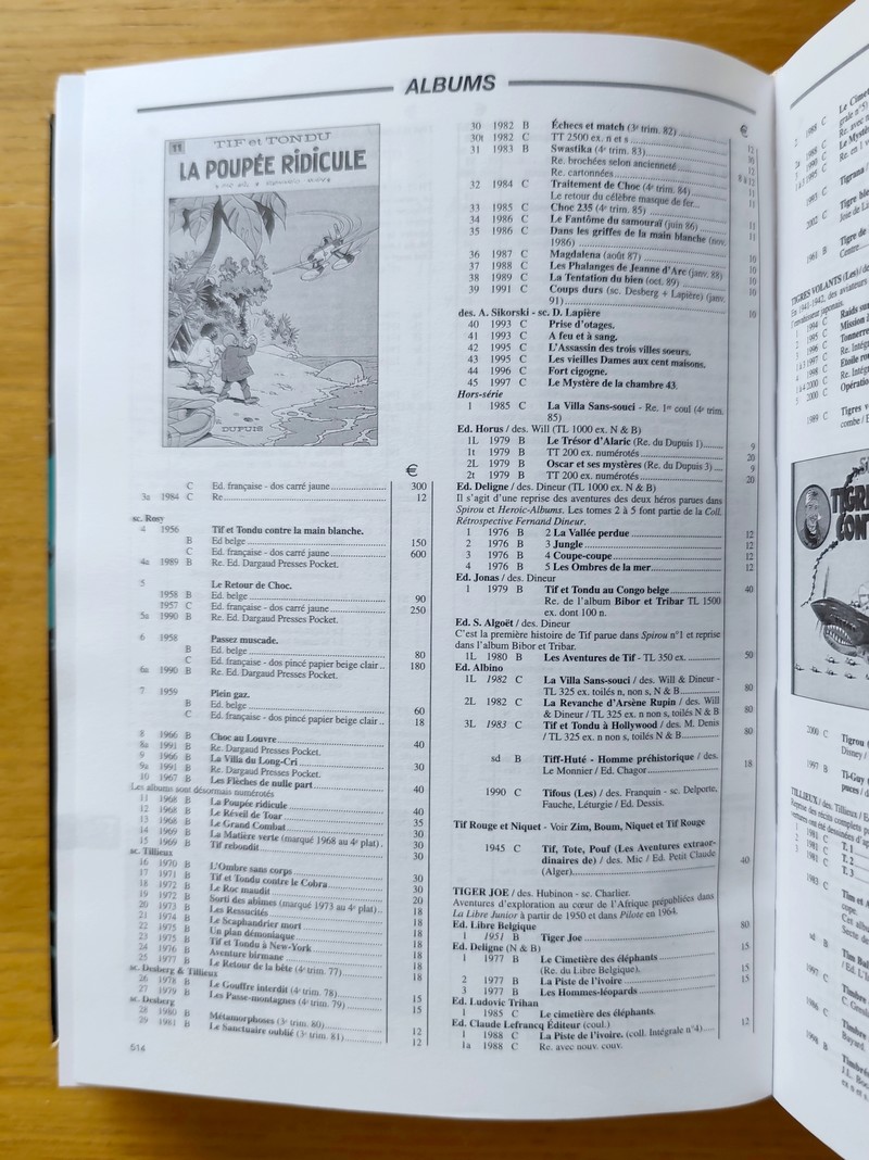 BDM, Trésor de la Bande Dessinée, catalogue encyclopédique 2003 - 2004