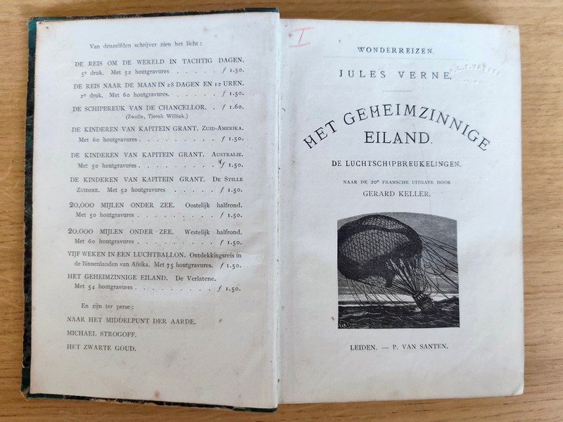 het geheeimzinnige eiland (2 volumes) de luchtschipbreukelingen - de verlaten