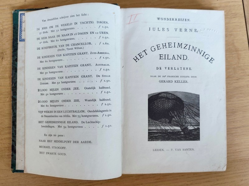 het geheeimzinnige eiland (2 volumes) de luchtschipbreukelingen - de verlaten