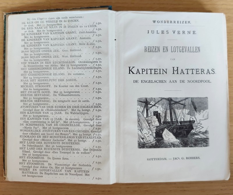 Reizen en lotgevallen van Kapitein Hatteras (2 volumes) de engelschen aan de noordpool - de Yswoestijn