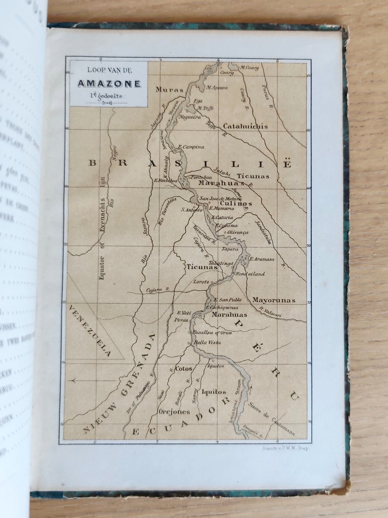 Eene Voltreis (2 volumes) Achthonderd mijlen op de amazone - Het raadselschrift. Gevolgd door, Een drijvende stad