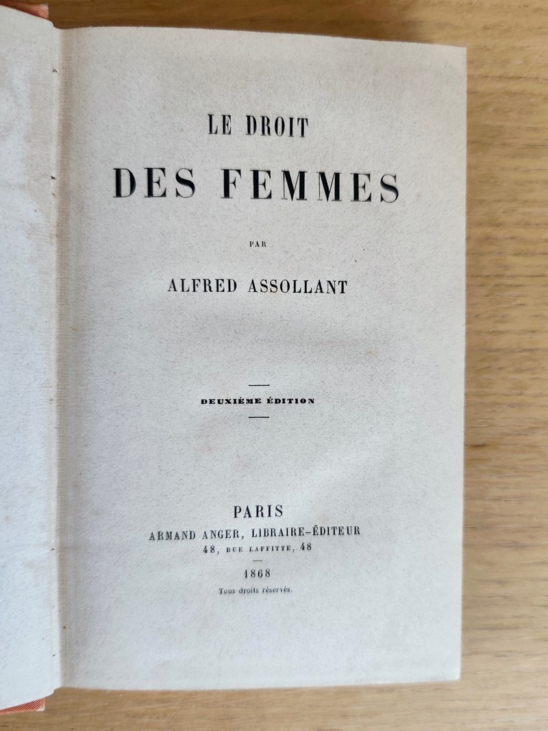 Le droit des Femmes