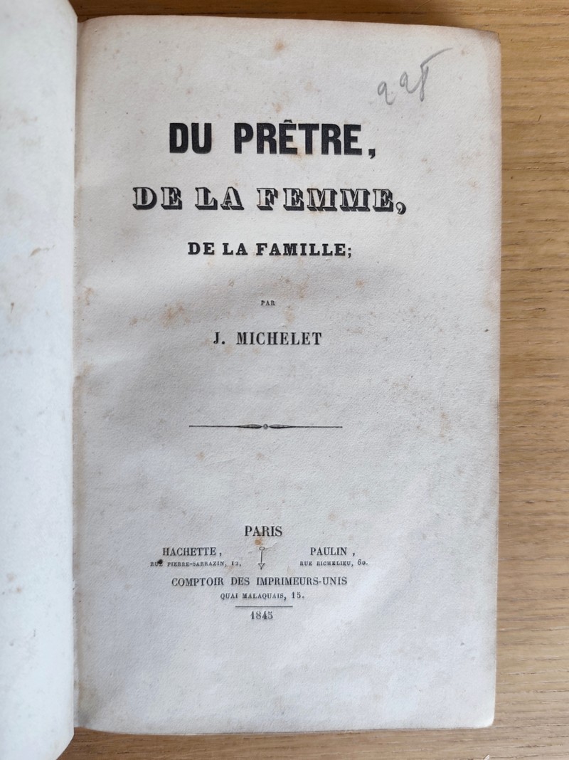 Du Prêtre, de la Femme, de la Famille