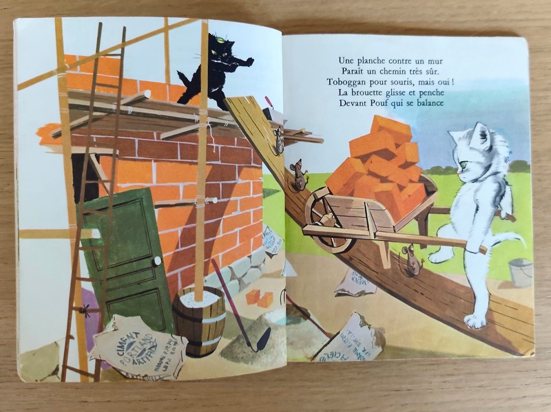 Pouf et Noiraud bricoleurs