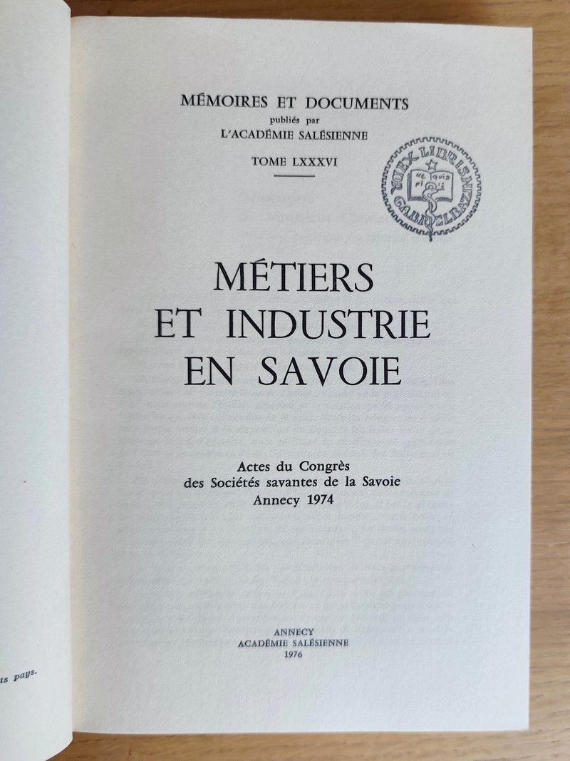 Métiers et industrie en Savoie