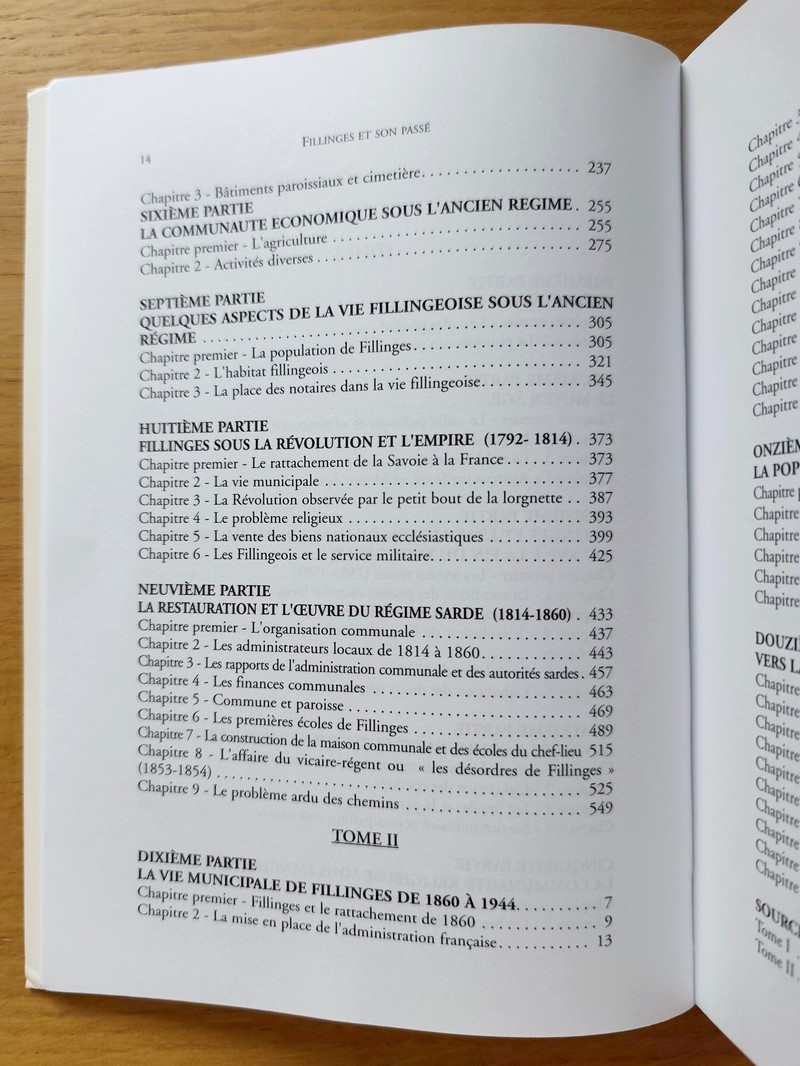 Fillinges et son passé (2 volumes)