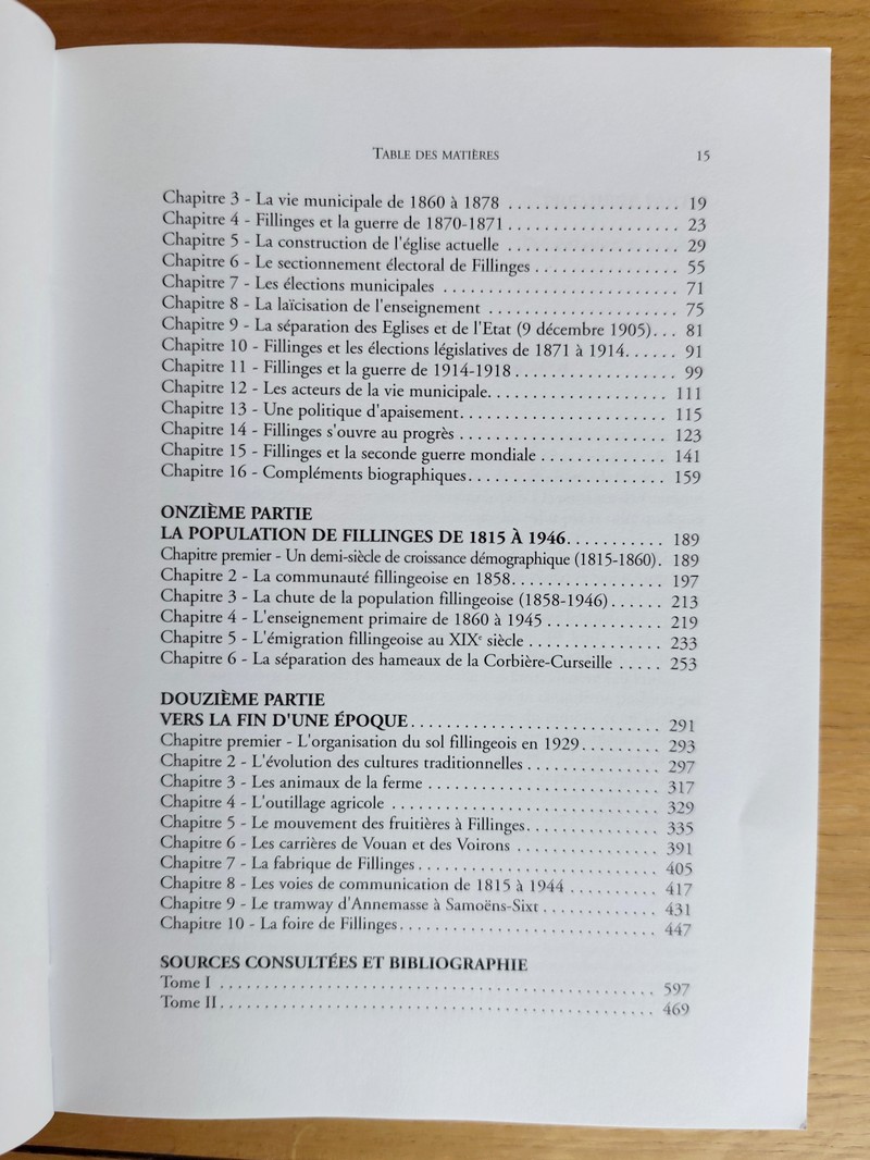 Fillinges et son passé (2 volumes)