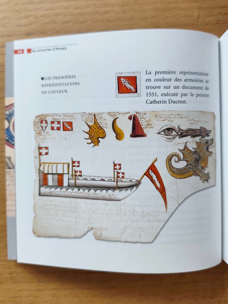 Armorial des communes de la Haute-Savoie. Joint : Les armoiries d'Annecy