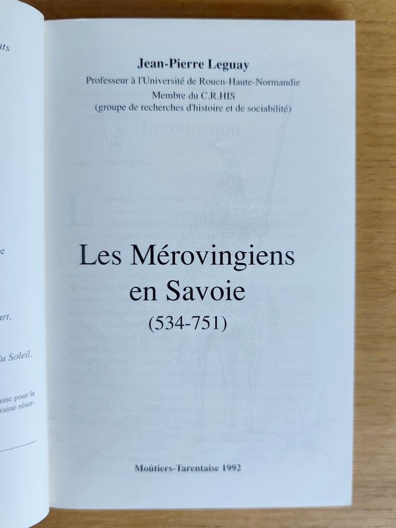 Les Mérovingiens en Savoie 535 - 751