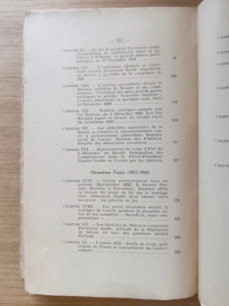 La Savoie depuis les Réformes de Charles-Albert jusqu'à l'Annexion à la France