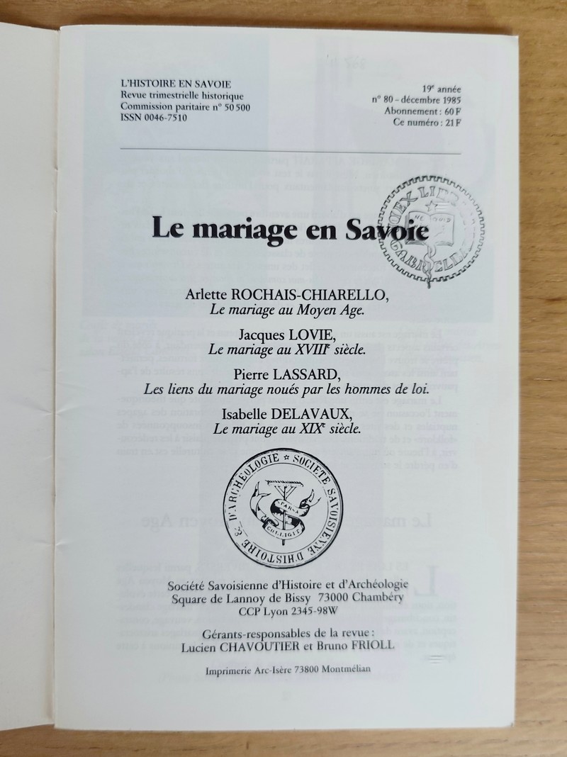 Le mariage en Savoie
