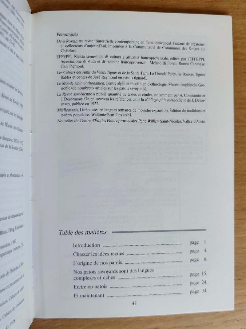 Pour l'honneur de nos patois