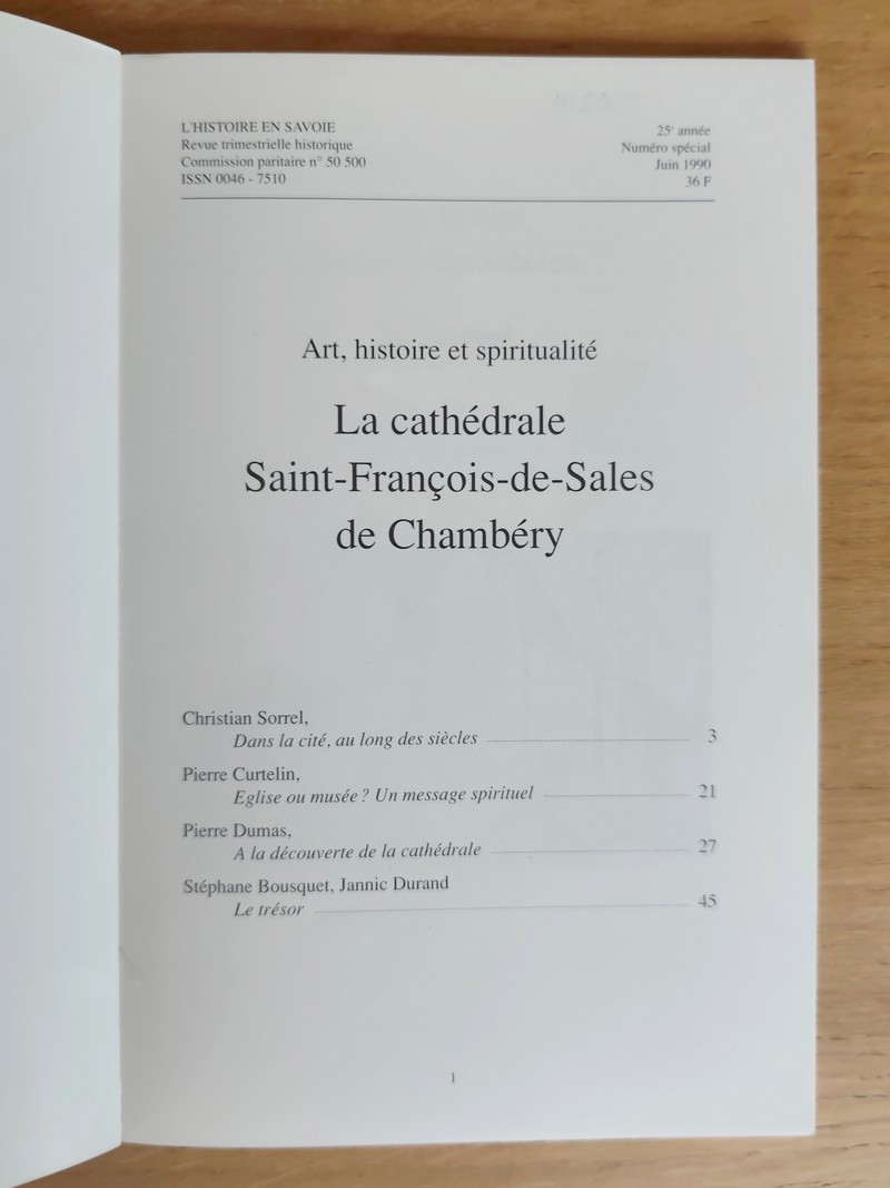 Art, Histoire et spiritualité, La Cathédrale Saint-François-de-Sales de Chambéry