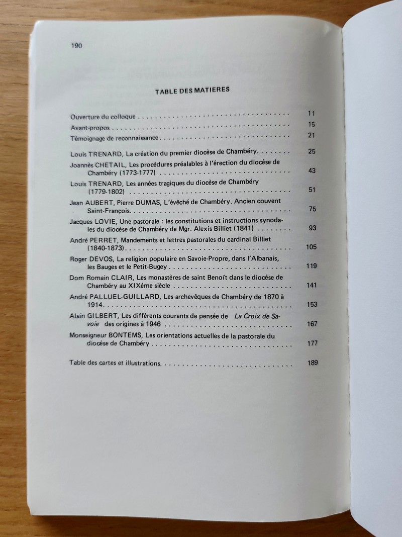 Le diocèse de Chambéry... Deux siècles d'histoire 1779-1979
