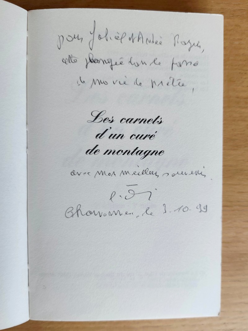 Carnets d'un curé de Montagne