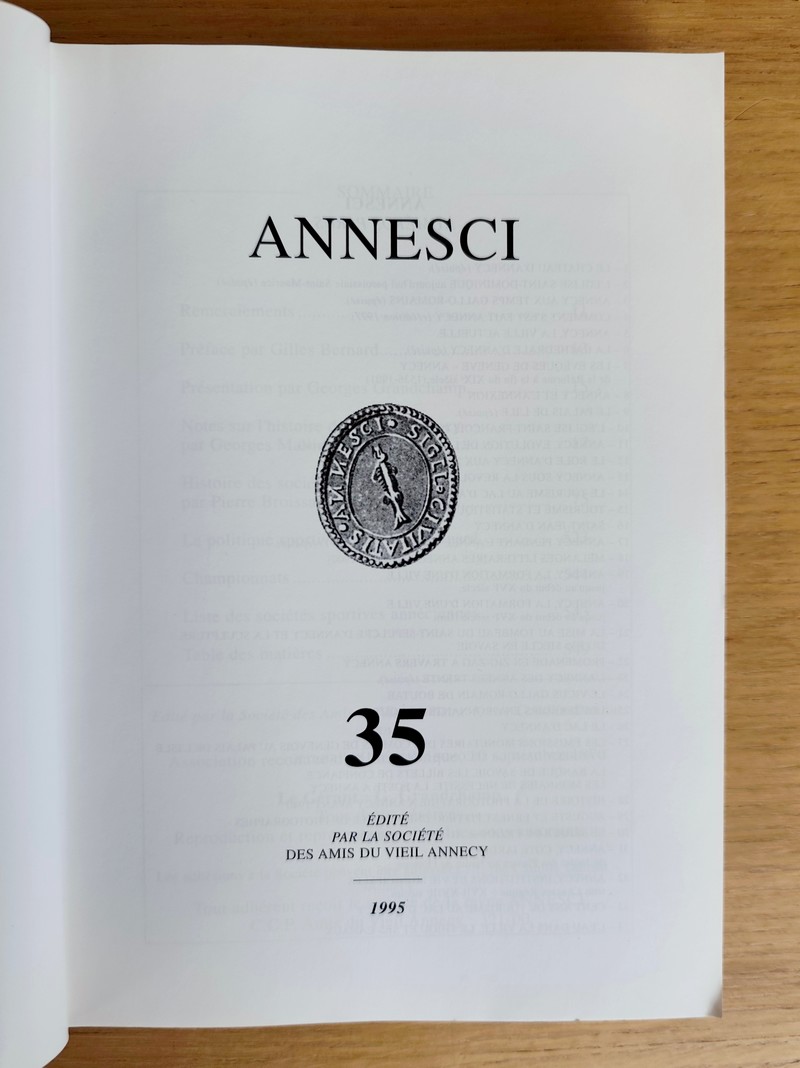 Annesci N° 35 - Annecy, souvenirs sportifs 1881 - 1965