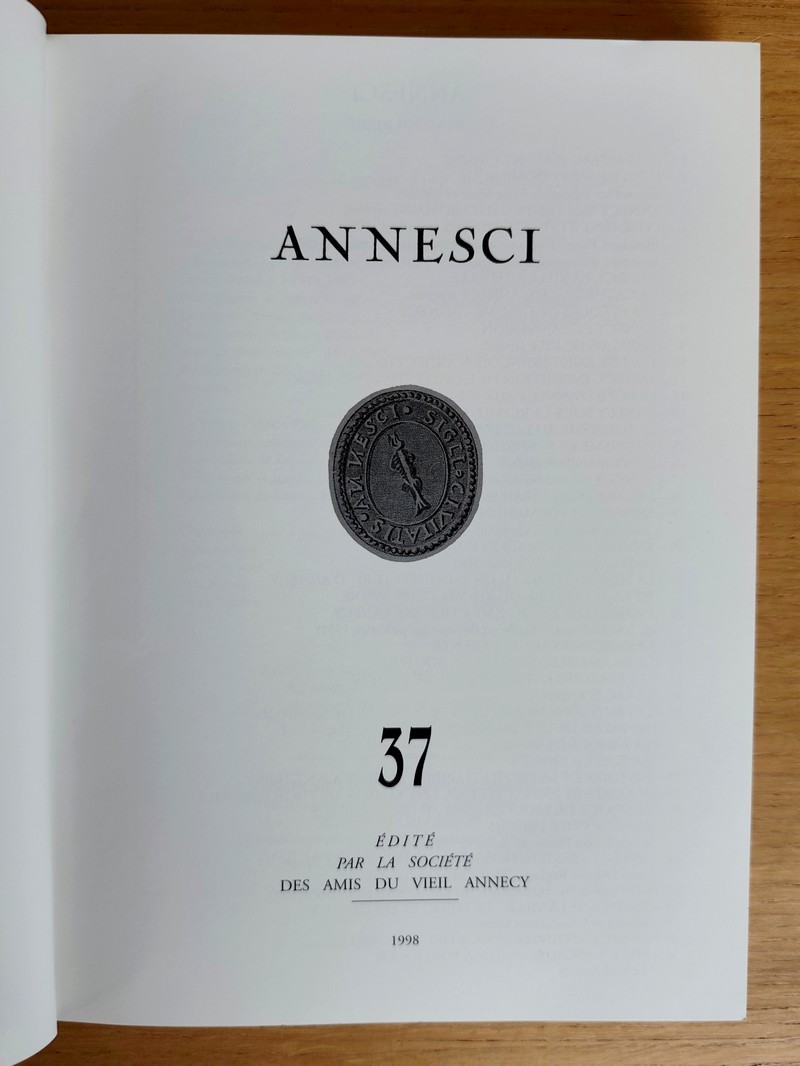 Annesci N° 37 - F. Bourdier, Une évocation du Musée d'Annecy - petite histoire des musées d'Annecy et de ses conservateurs 1842-1985 - La vierge, l'Apôtre Thomas et Pierre de Luxembourg
