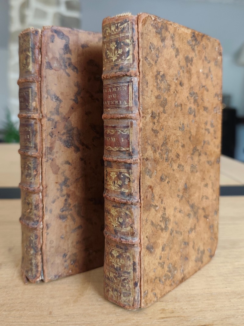 Examen du matérialisme ou réfutation du système de la Nature (2 volumes)