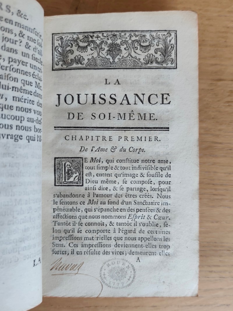 La jouissance de soi-même