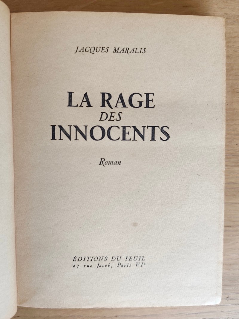 La rage des innocents