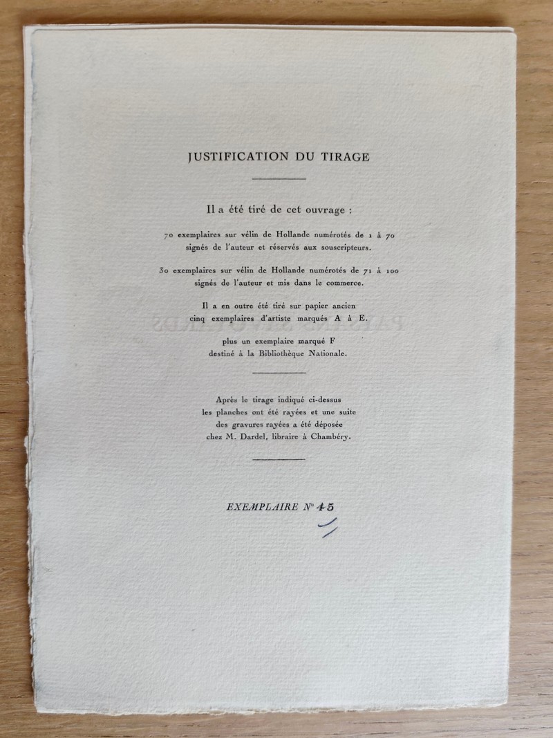 Paysans Savoyards. Eaux-fortes