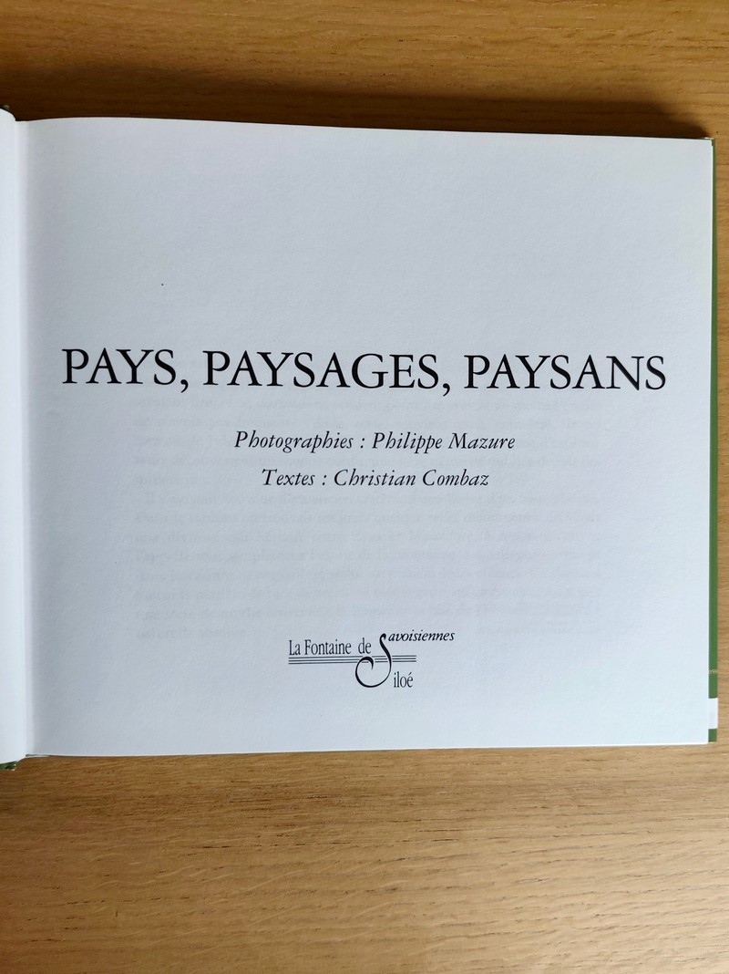 Pays, paysages, paysans (Savoie)