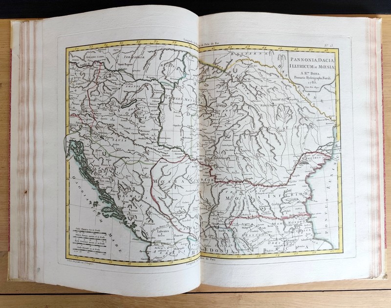 Recueil de cartes sur la Géographie ancienne. Suivi de Tableaux historiques et chronologiques des principales Révolutions arrivées dans quelques pays de l'Asie, de l'Afrique & de l'Europe, depuis les premiers Empires connus jusqu’au moyen âge