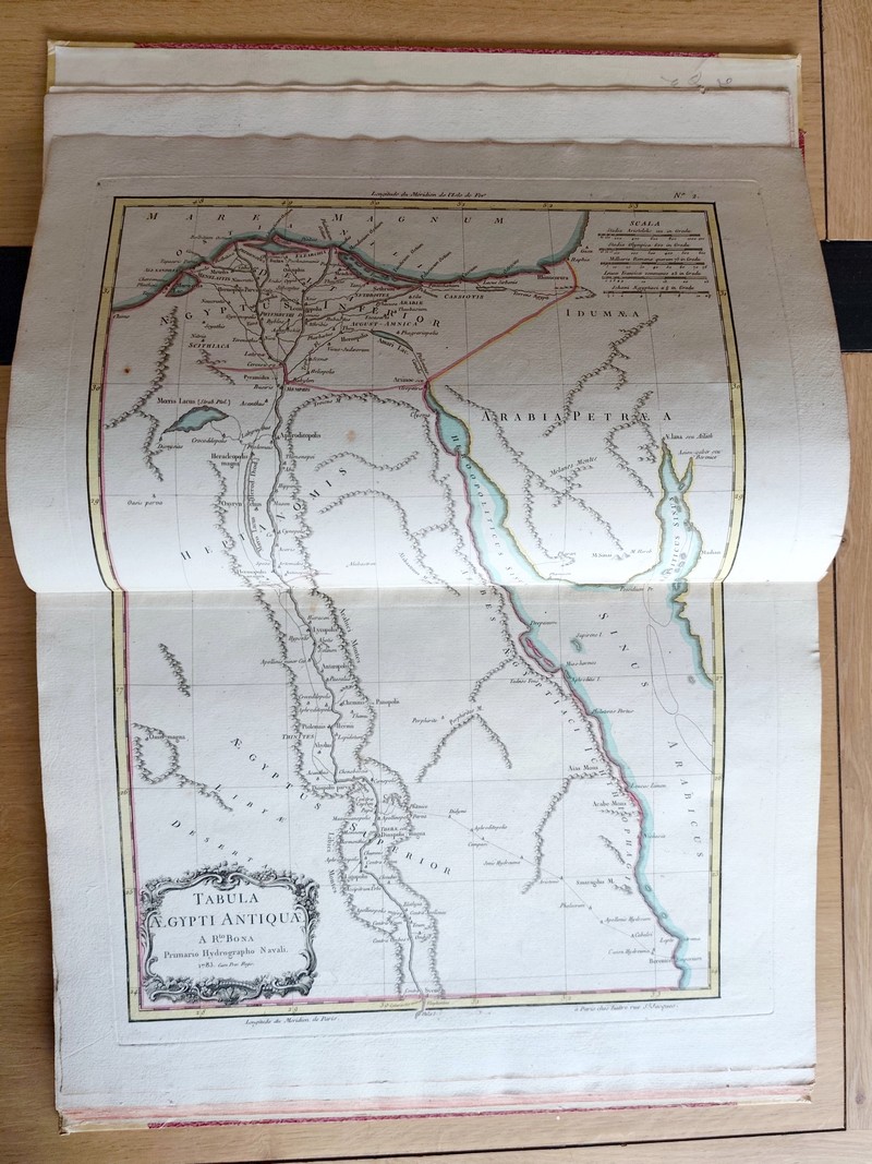 Recueil de cartes sur la Géographie ancienne. Suivi de Tableaux historiques et chronologiques des principales Révolutions arrivées dans quelques pays de l'Asie, de l'Afrique & de l'Europe, depuis les premiers Empires connus jusqu’au moyen âge