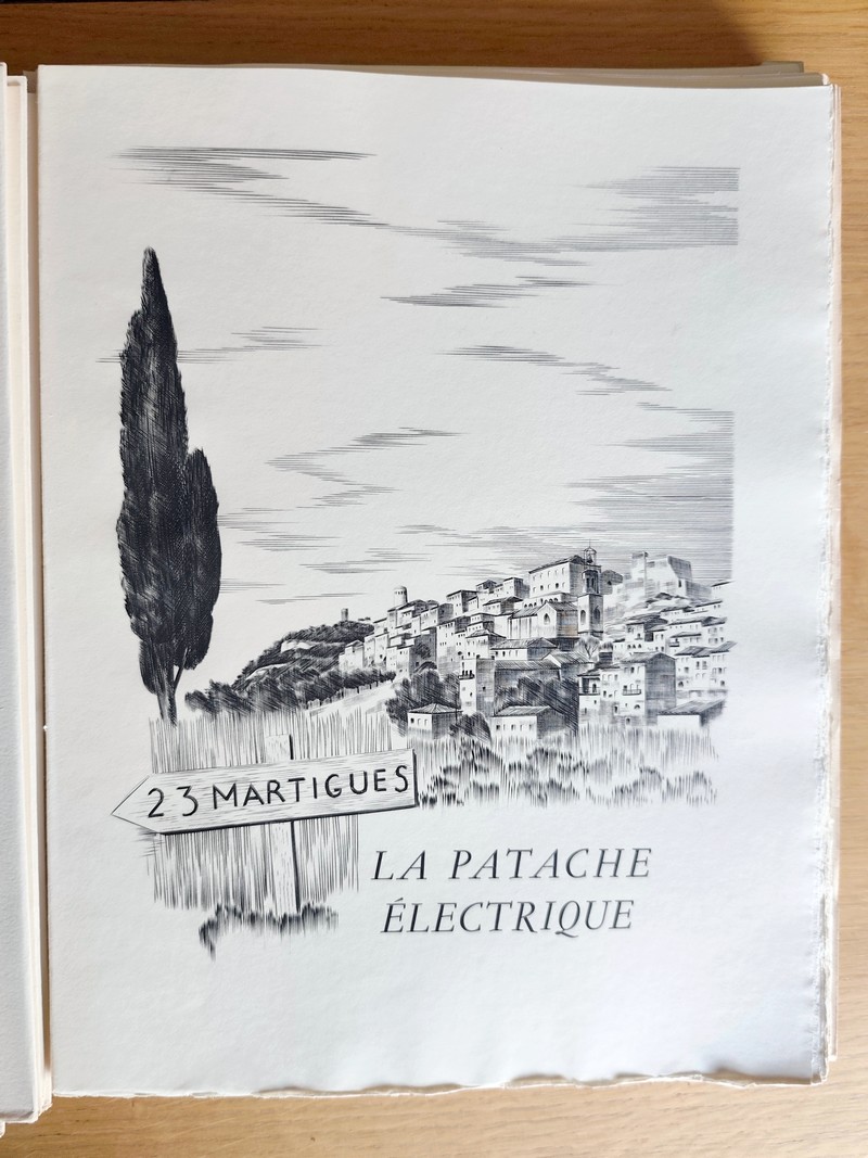 Vers l'étang de Berre (avec une esquisse ayant servi à l'illustration, une suite des gravure en 2ème état, une suite des doubles planches)