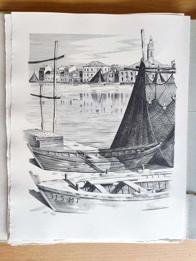 Vers l'étang de Berre (avec une esquisse ayant servi à l'illustration, une suite des gravure en 2ème état, une suite des doubles planches)