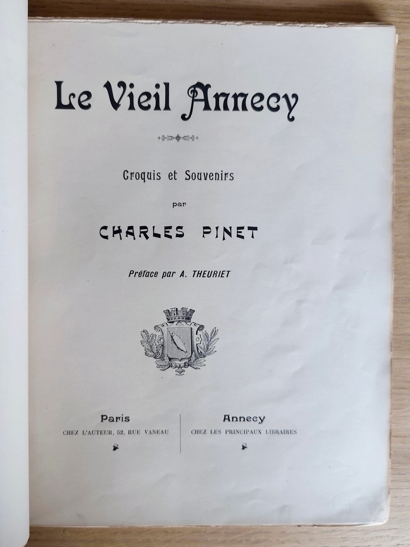 Le vieil Annecy. Croquis et Souvenirs