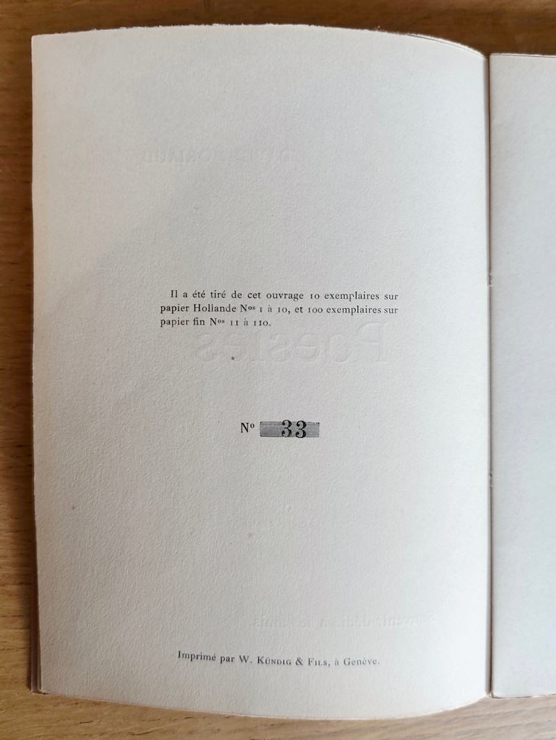 Poésies. Souvenir dédié à ses amis