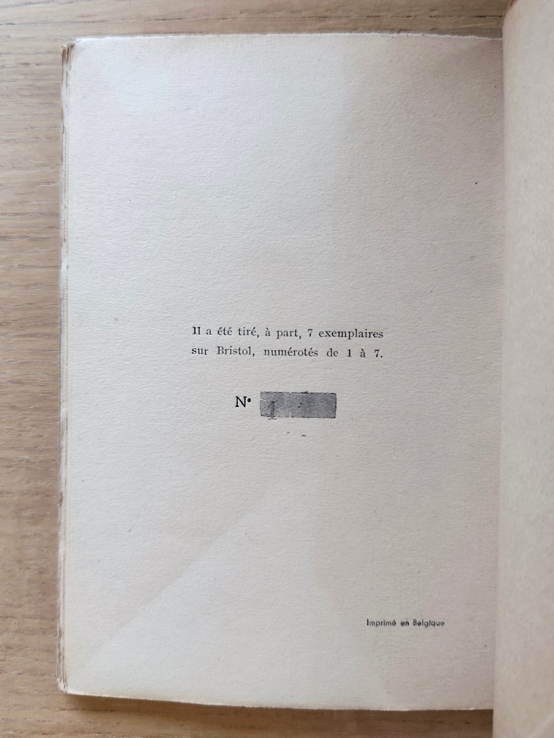 Jour (exemplaire N° 1 sur Bristol de l'édition originale)