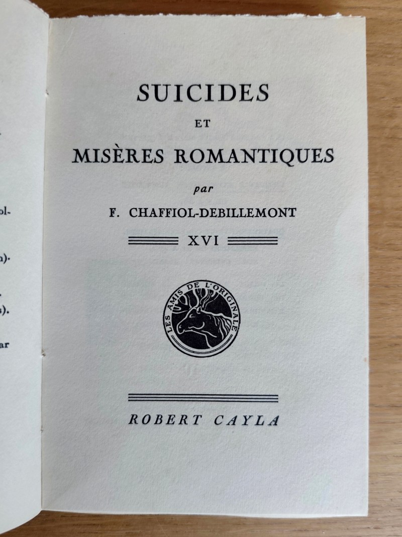 Suicides et misères romantiques