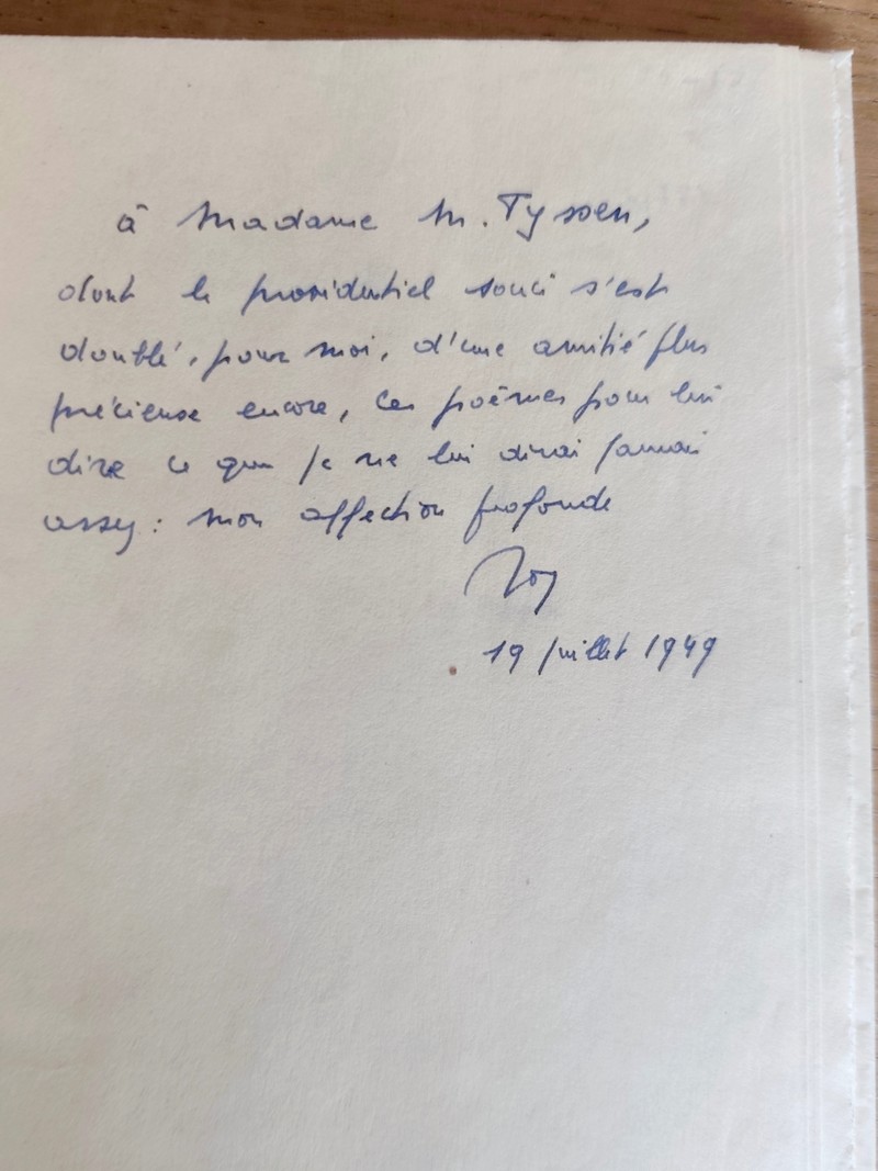 La corde (dédicace sur papier Japon)