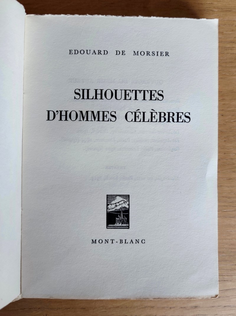 Silhouettes d'Hommes célèbres. Hugo, Octave Feuillet, Maxime du Camp, E. Pailleron, P. Hervieu, Brieux, E. Schuré, J. Aicard, Bergson, Charcot, V. Cherbuliez, M. Donay, G. Lenotre, La Reine Marie, L. Romier, P. Valéry, E. Naville, Allendy