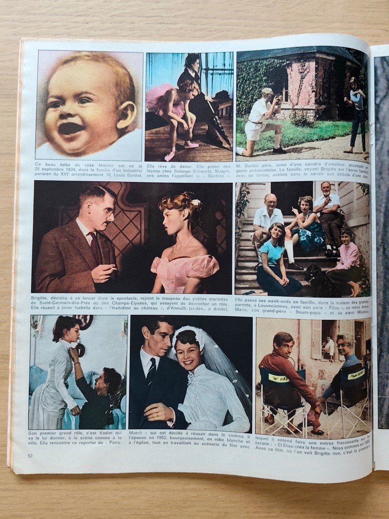 Brigitte : 40 ans à l'automne (Brigitte Bardot) - Paris Match 1325 du 28 septembre 1974