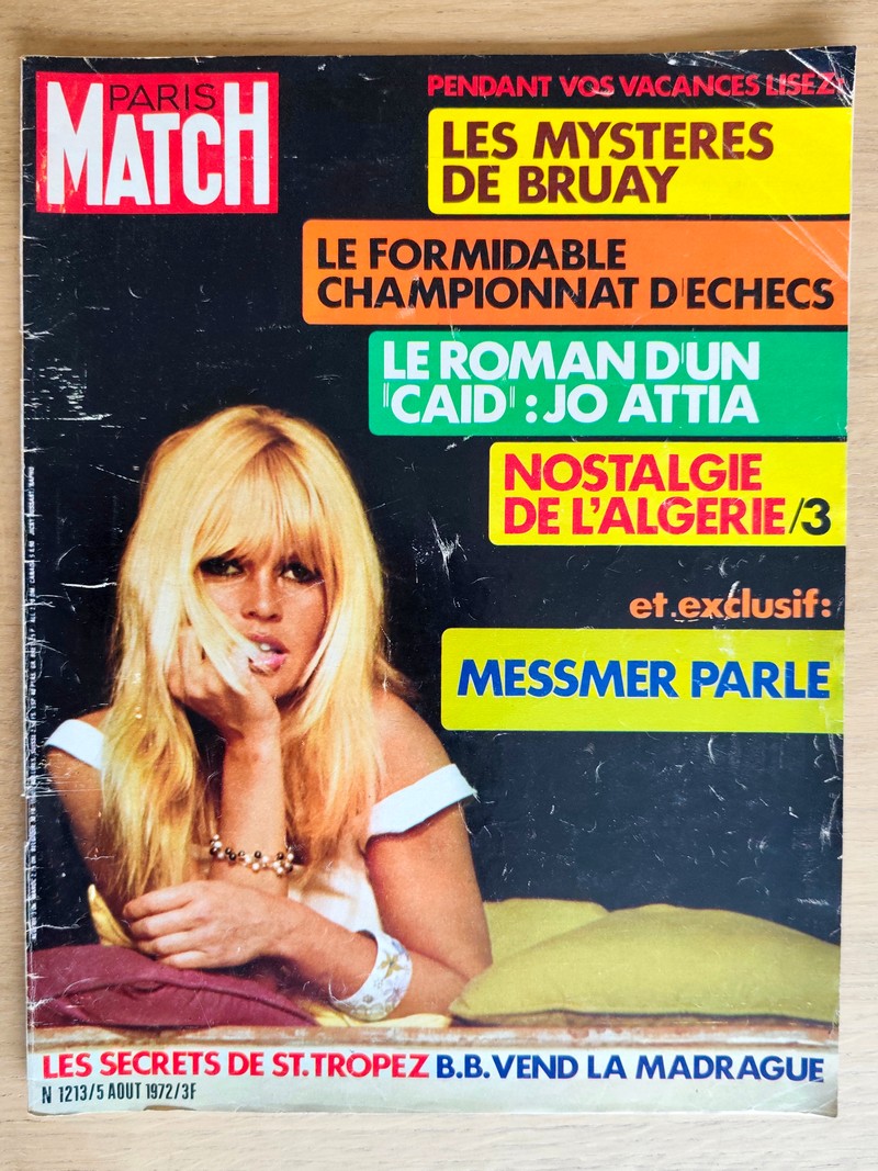 Les secrets de St. Tropez, B.B. vend la Madrague (Brigitte Bardot) - Paris Match 1213 du 5 aout 1972