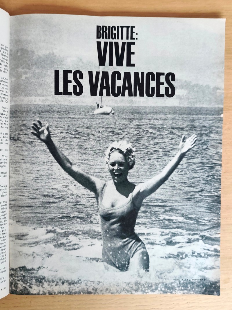les vacances de B.B. (Brigitte Bardot). Jours de France 452 du 13 juillet 1963