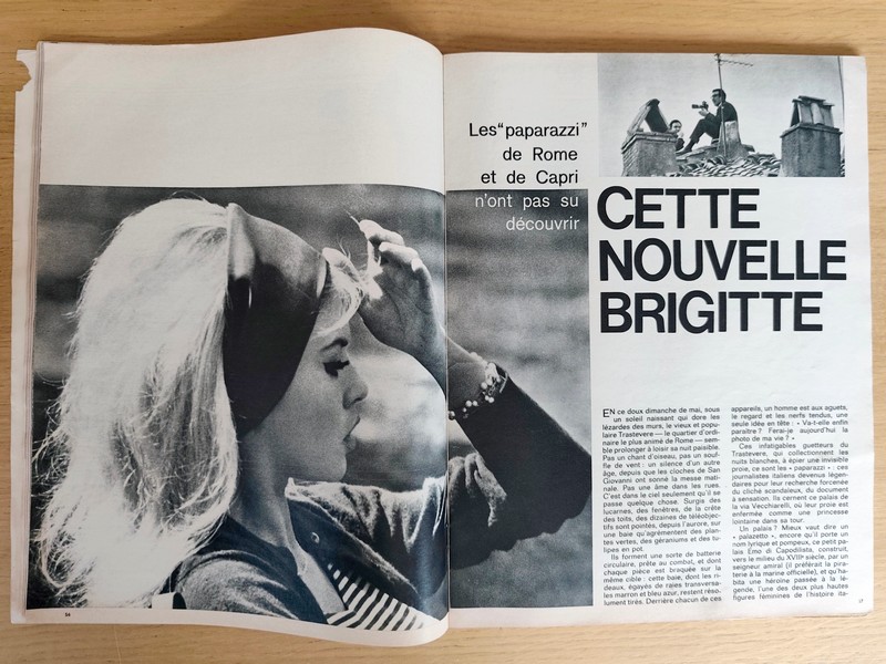 B.B. à Rome (Brigitte Bardot). Jours de France 445 du 25 mai 1963