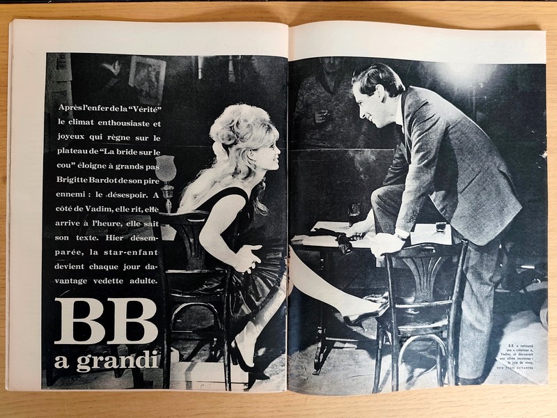 Brigitte est heureuse (Brigitte Bardot). Jours de France 325 du 4 février 1961
