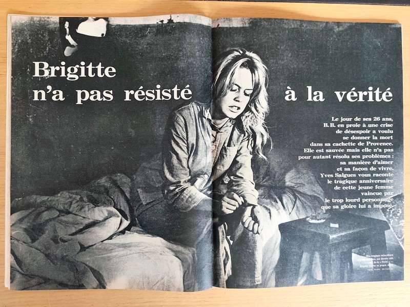 Brigitte: son drame n'est pas fini (Brigitte Bardot). Jours de France 308 du 8 octobre 1960