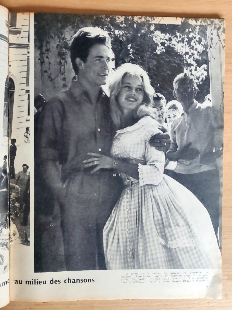 B.B. Mariage (Brigitte Bardot). Paris Match, n° 533 du 27 juin 1959